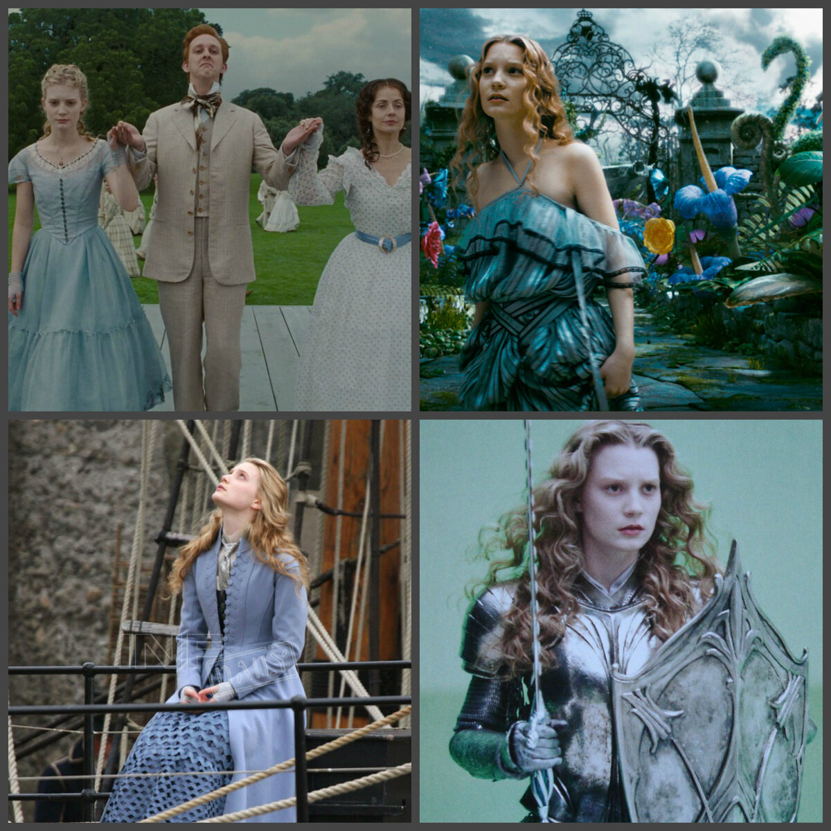 Коллаж канала: кадры из «Alice in Wonderland», 2010.