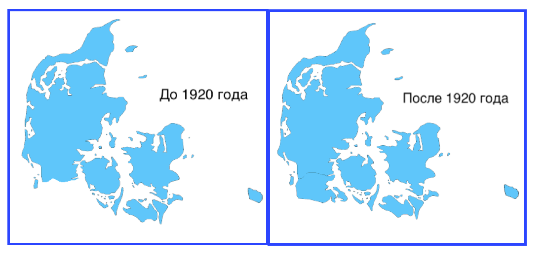 Рельеф дании карта