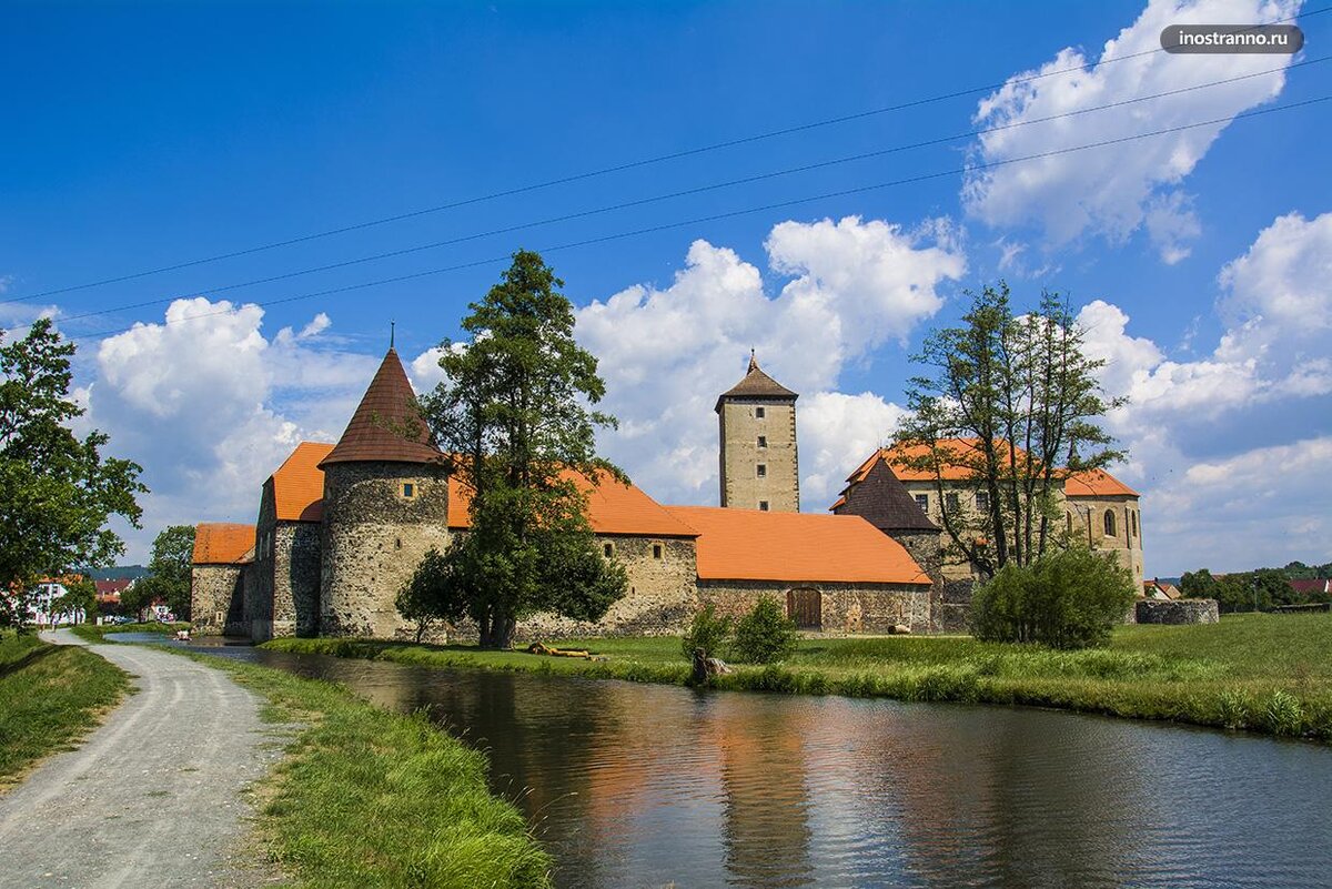 Замок Жлебы Чехия фото