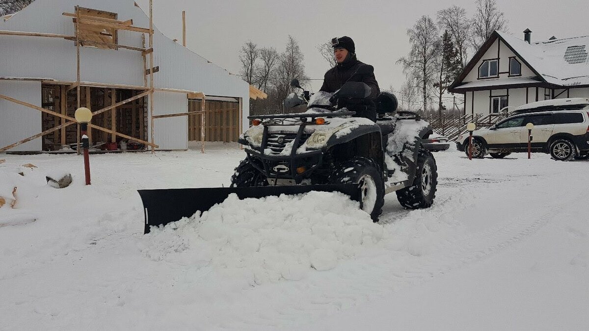 Снегоотвалы и ковши на квадроцикл