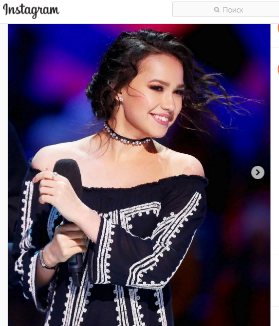 скриншот с инстаграмма Алины Загитовой