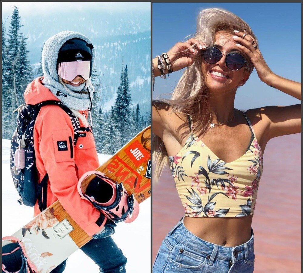 Сноубордистка Олеся