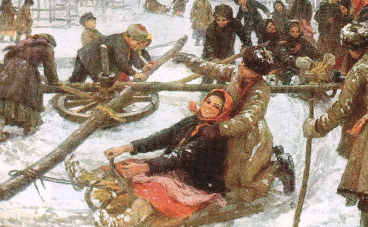 Федот Сычков "Деревенская карусель" 