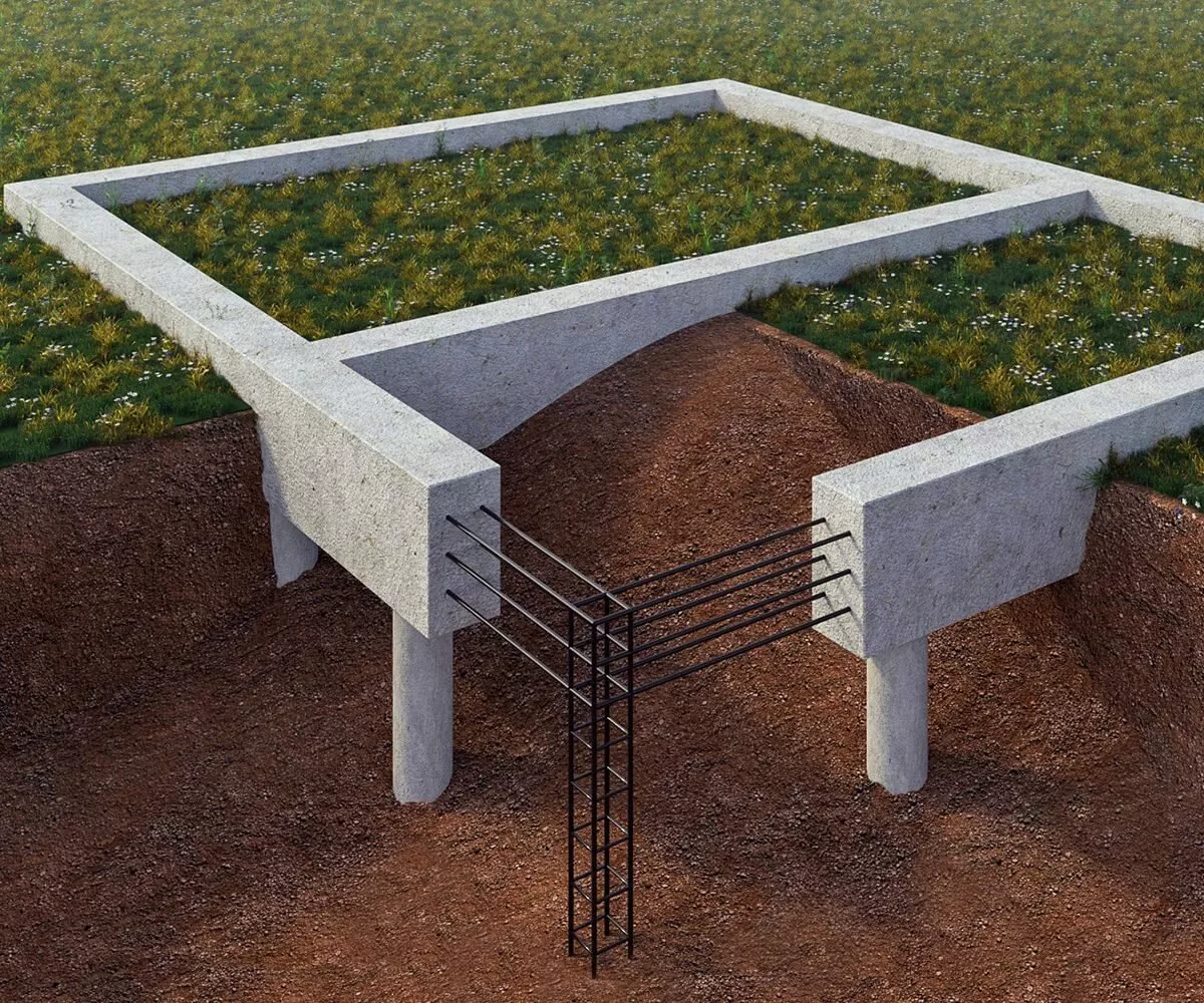 Свайно-ростверковый фундамент для каменного или кирпичного забора | Русские  Заборы | Дзен