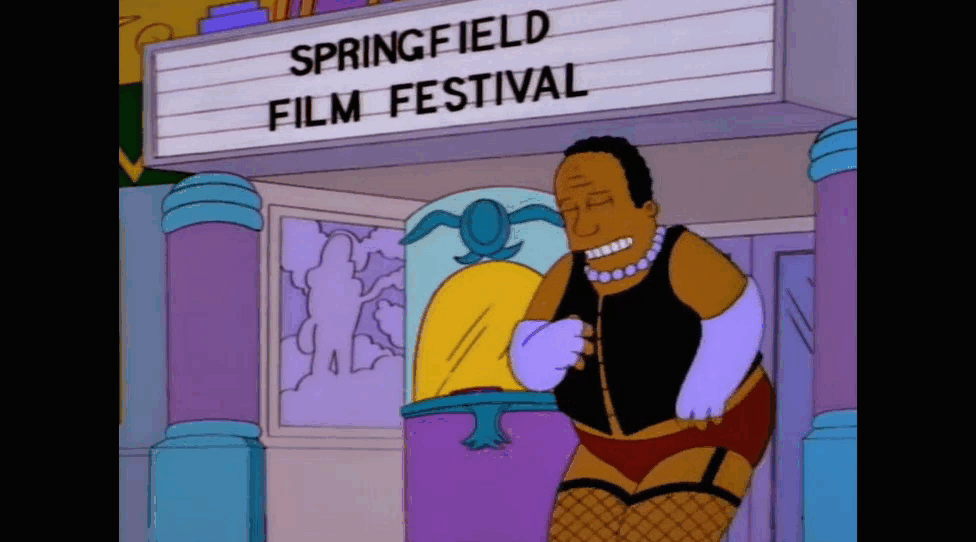 Доктор Хибберт в костюме из "Шоу ужасов Рокки Хоррора" //Симпсоны (The Simpsons), s06e18 © 20th Century Fox Film Corporation