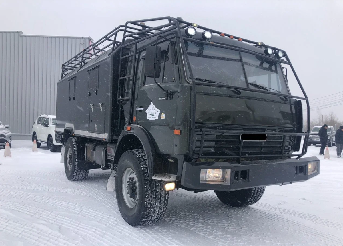 Крутой автодом на базе редкого военного Камаза! | Муравей ВМ | Дзен