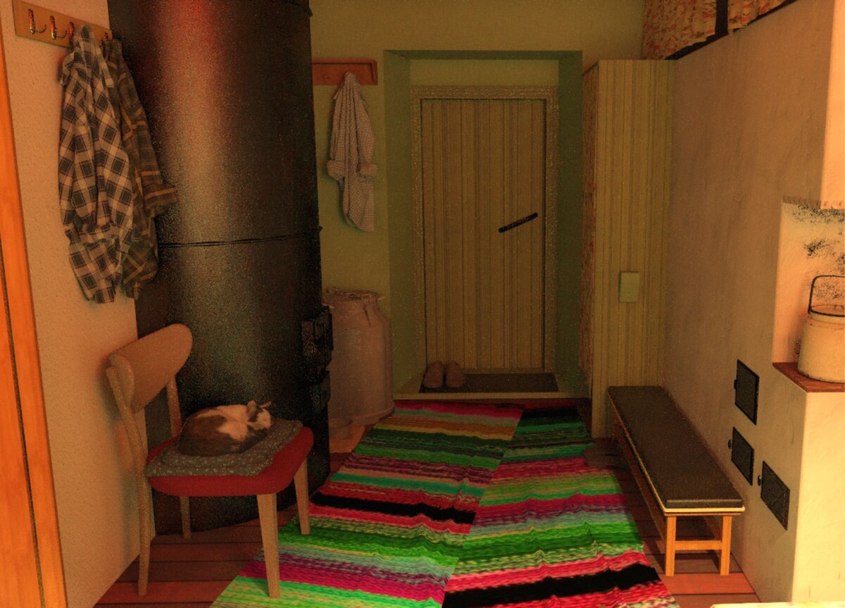 На этой скамейке курил Дед Миша, Беломорканал или сам выращивал табак и заворачивал в газетку.