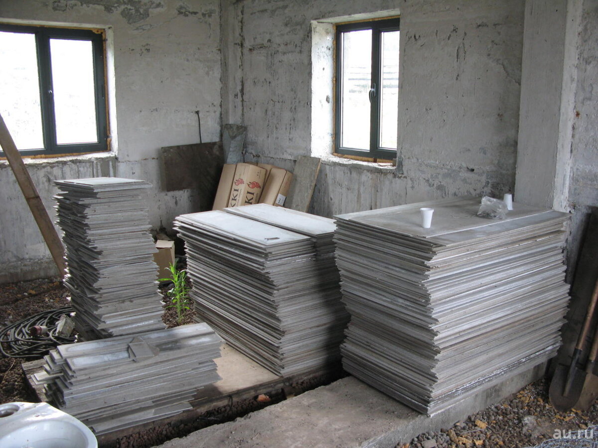 Асбестоцементных плиты. Источник фото Яндекс
