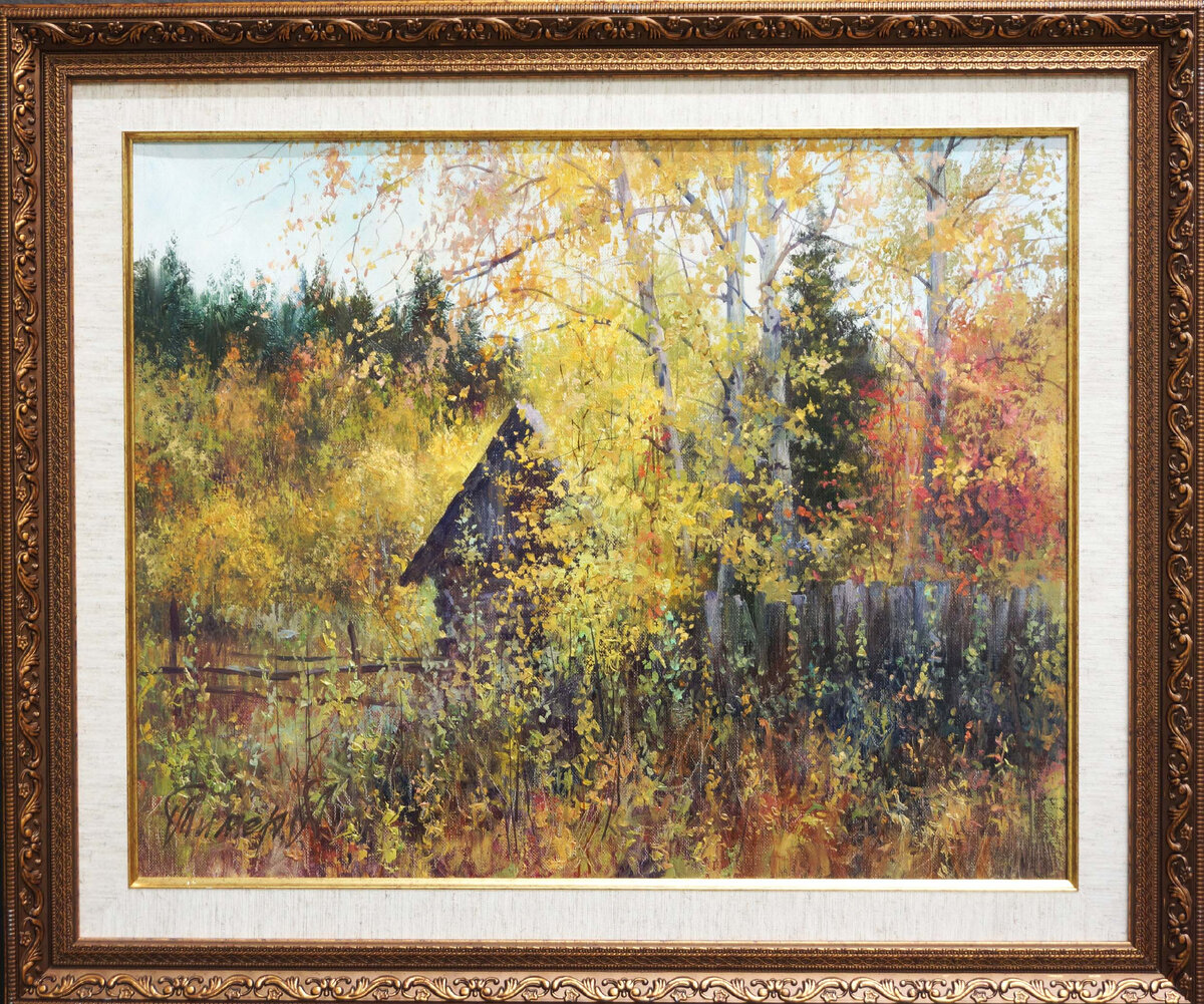Альберт Тимиршин "Избушка" 40х50 хм 2016 г 