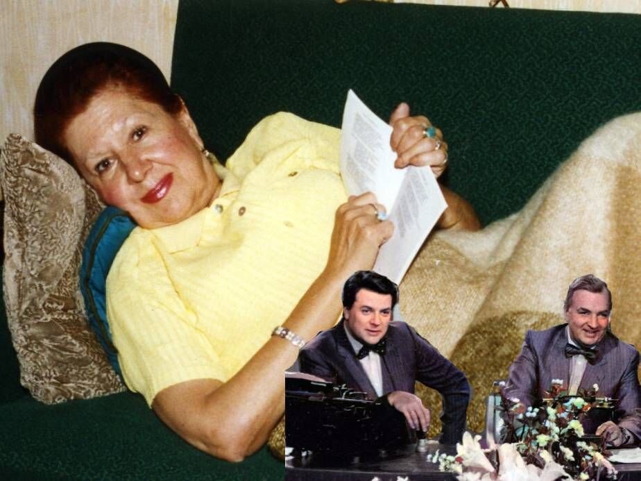 Инна Ульянова. Справа - Александр Ширвиндт и Михаил Державин