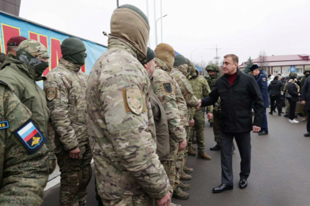    Мобилизованные туляки отправились к месту выполнения боевых задач