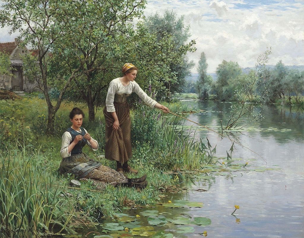 Картина девушка у реки. Daniel Ridgway Knight (1839-1924). Риджуэй Найт картина рыбалка. Дэниел Риджуэй Найт (Daniel Ridgway Knight), 1839-1924. Картины. Даниэль Риджуэй Найт рыбачка.