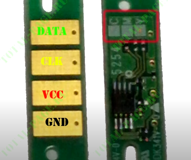 Фото 5. Распиновка чипа