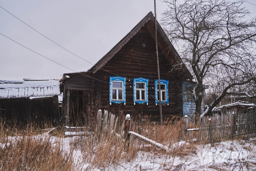 Деревня говорю. Деревня под Рязанью. Обычное село под Рязанью.