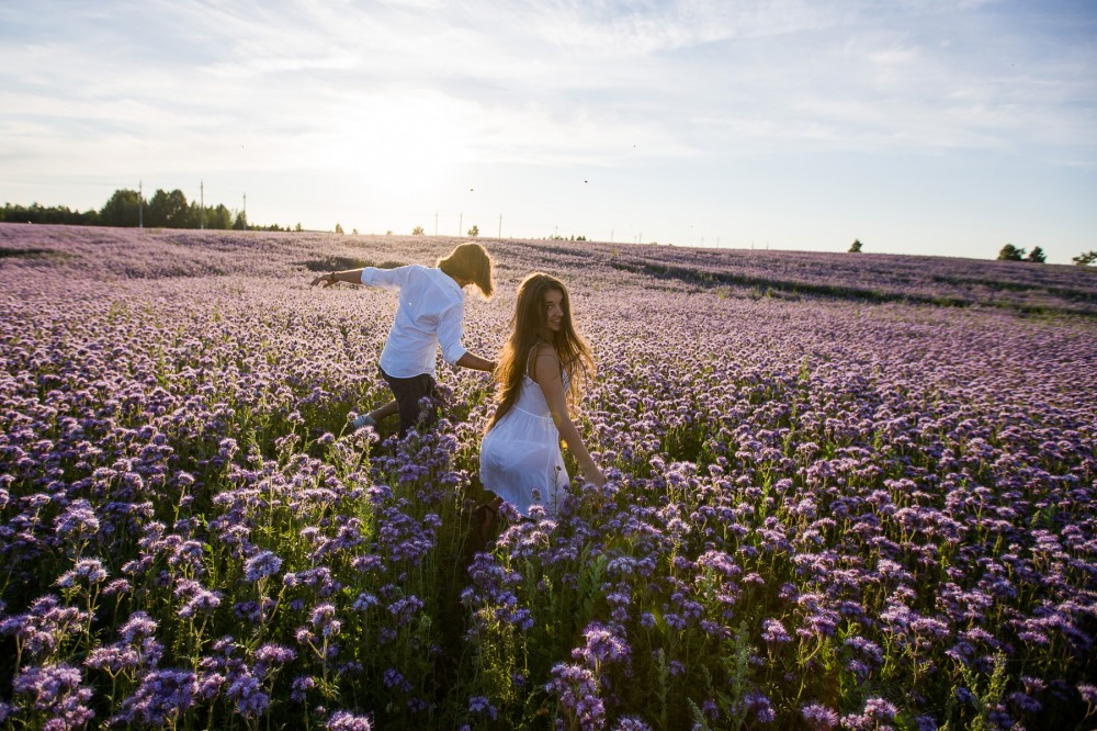 Лета рядом со мной. Фотосессия в поле. Парень и девушка в поле с цветами. Поле цветов парень девушка. Влюбленные в поле.