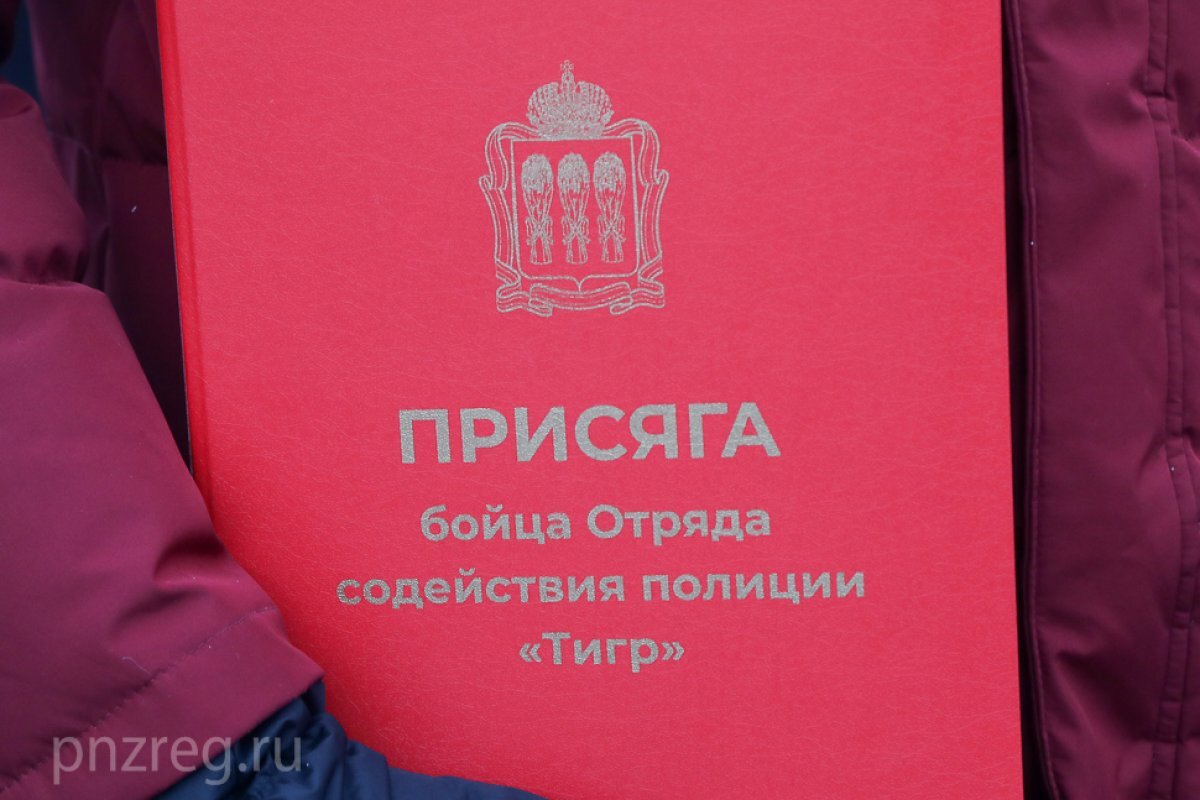    Члены отряда «Тигр» приняли присягу в Пензе