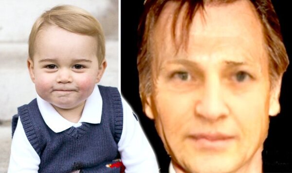 Наука предсказывает, как будет выглядеть принц Джордж в возрасте 60 лет