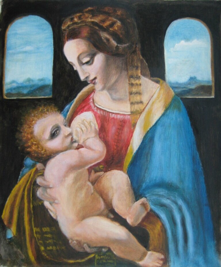 Леонардо Да Винчи, «мадонна Литта». Фото взято из поиска Yandex.ru