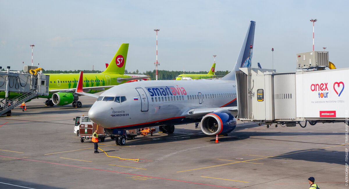 Boeing 737-700 авиакомпании Смартавиа. Фото: Александр Геншер | TRAVELAVIABILET.RU