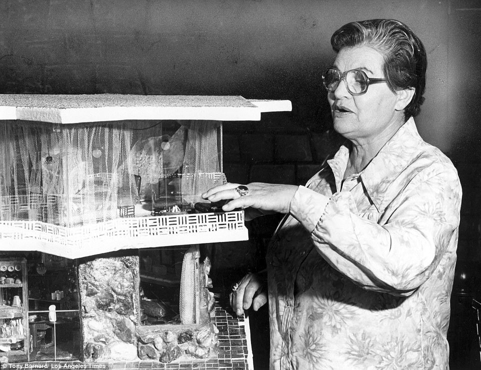 На иллюстрации видно, как Френсис собирает модель своего будущего дома. 