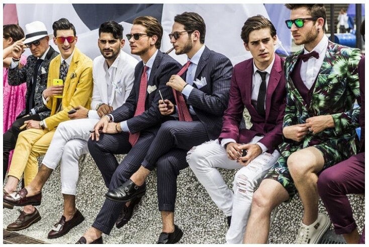 Итальянские мужчины-модники на выставке Pitti Uomo (14 фото)