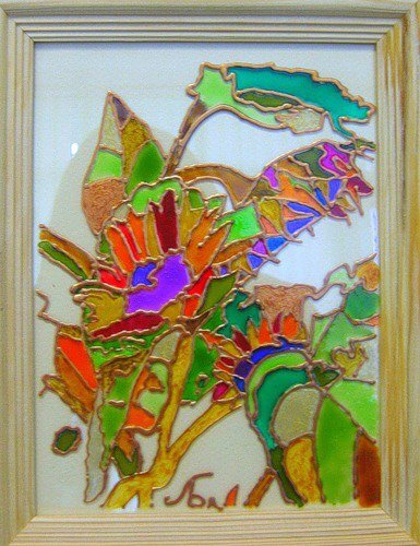 Моя картина на стекле