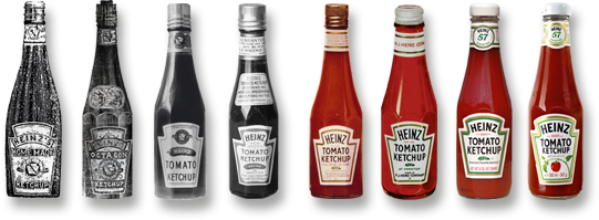 Эволюция томатных кетчупов от фирмы HIENZ