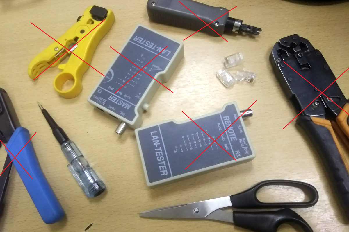 RJ-45 без специального инструмента? Легко!