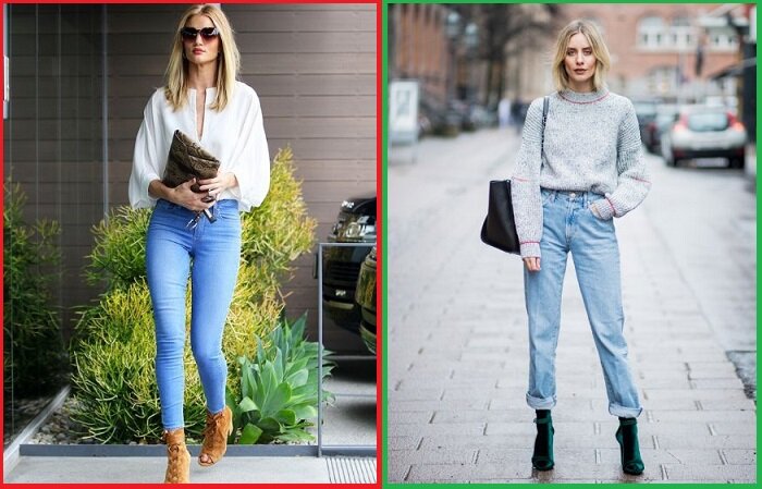 
Скинни, в отличие от прямых джинсов, идут не всем
