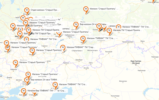 Карта сети  ПИВМАГ 2019 год