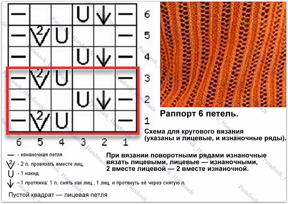 Схема узора к Мандарину №1 ☺