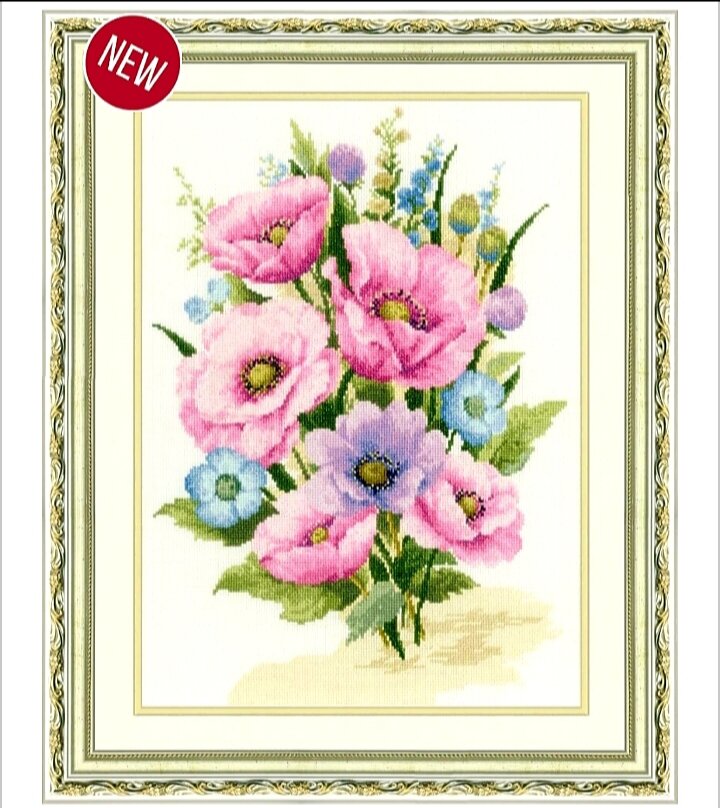 "Садовые маки". Артикул АК-010. Скриншот сайта интернет-магазина rukodelie.ru