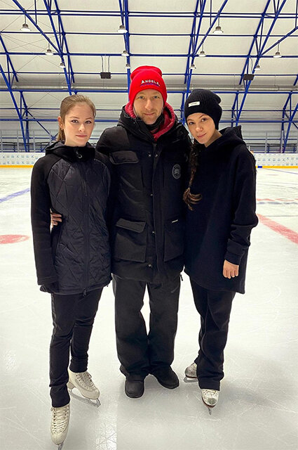 Юлия Липницкая, Евгений Плющенко и Елена Ильиных