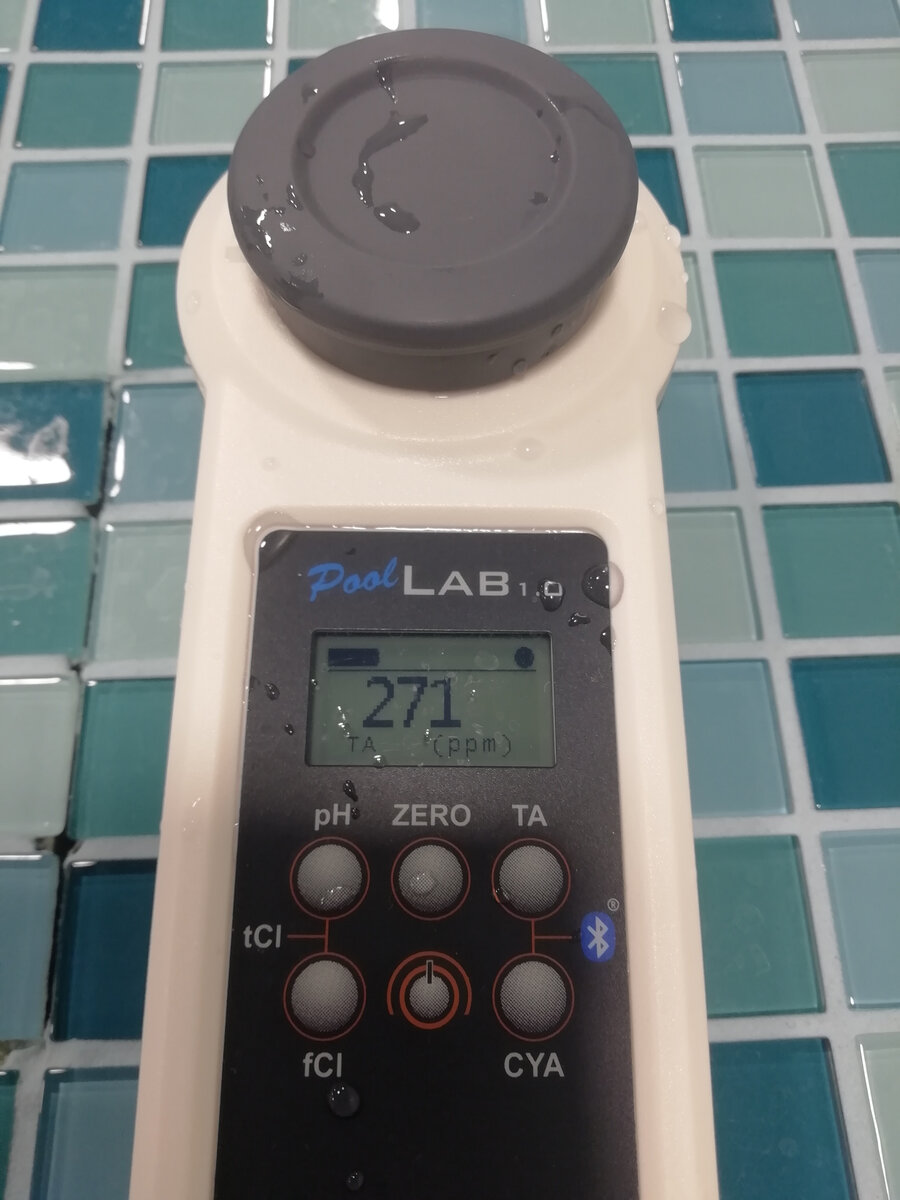 Значение общей щелочности 271 мг/л