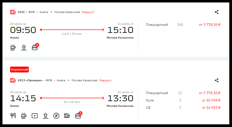 От москвы до анапы на самолете. Билеты на поезд Москва Анапа