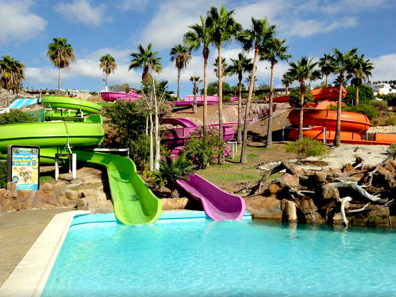 Спокойный аквапарк - Аквалэнд (Aqualand) на Тенерифе