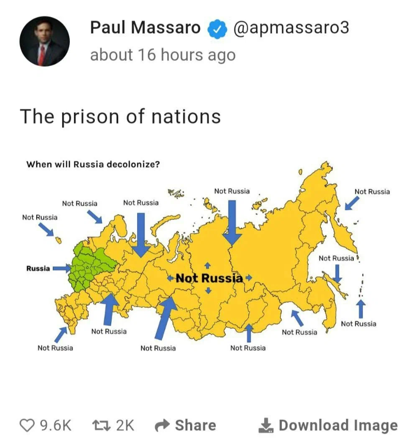 Карта деколонизации и реконструкции россии