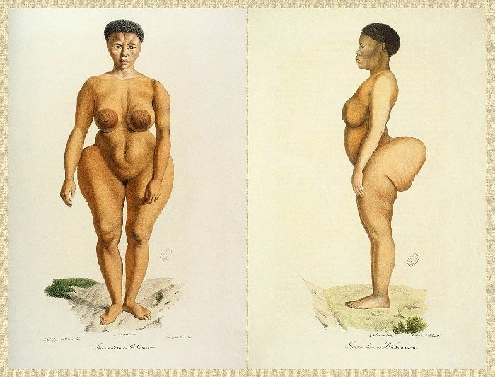 Рисунок, изображающий Саарти Бартман. Источник: "Википедия"