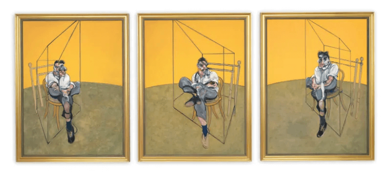    «Три наброска к портрету Люсьена Фрейда», триптих (1969), Фрэнсис Бэкон, фото: wikipedia.org