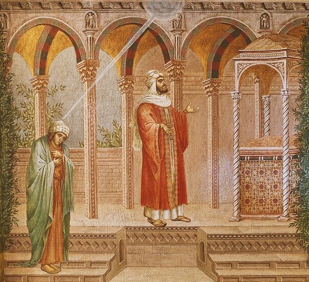 Притча о мытаре и фарисее. Фреска