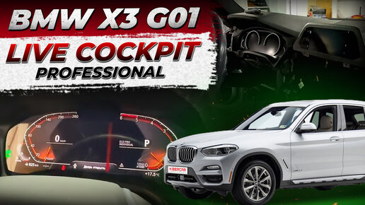 Установка Live Cockpit Professional на BMW X3 G01 ДОРЕСТ