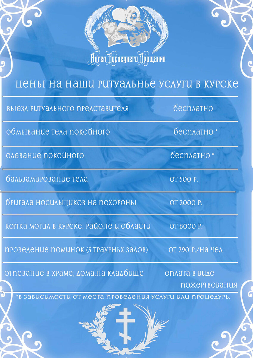 Курское Ритуальное Агентство «Ангел последнего прощания»: Помощь и  Поддержка в Тяжелые Моменты | Ангел Последнего Прощания | Дзен