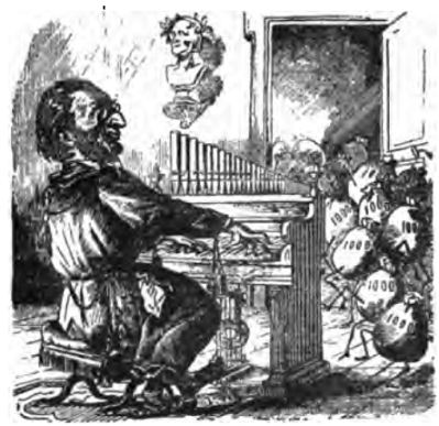 Карикатура из мюнхенской газеты "Пунш", 1865 г.