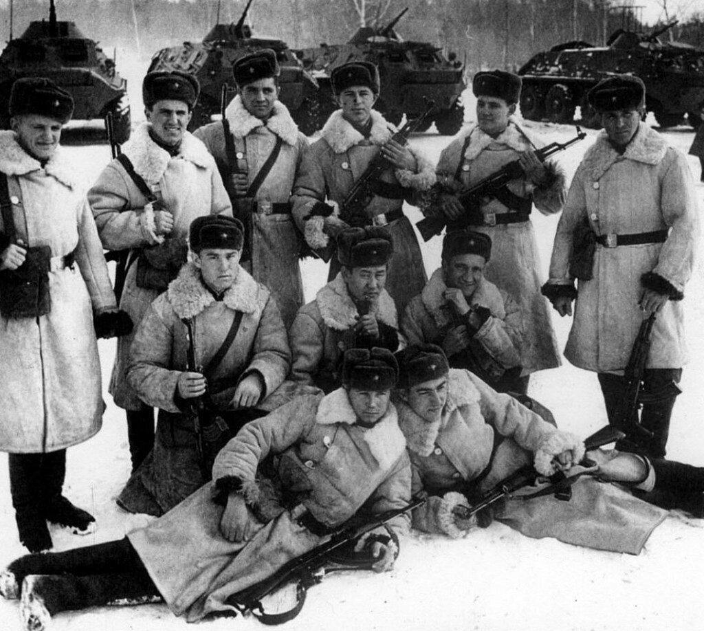 Бойцы 1-й пограничной заставы, принимавшие участие в боях на Даманском