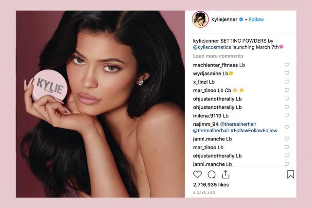 Кайли Дженнер в своем instagram-аккаунте