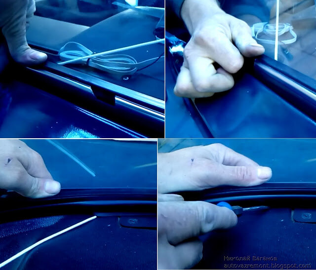 Как снять-вставить лобовое стекло ВАЗ-2107