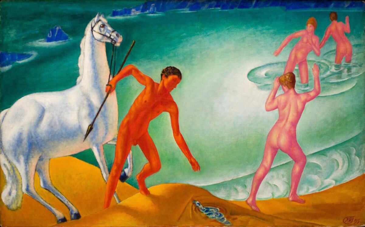 Кузьма Петров–Водкин, “Жаждающий воин”. 1915.