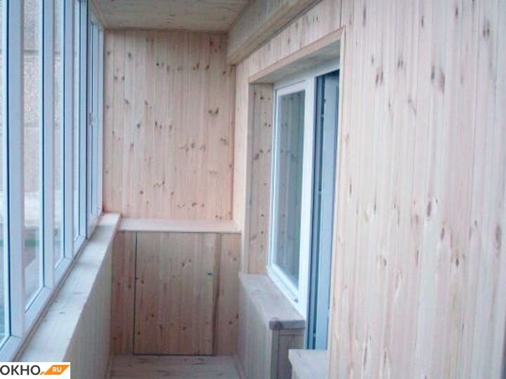 Внутренняя отделка балконов вагонкой: фото варианты