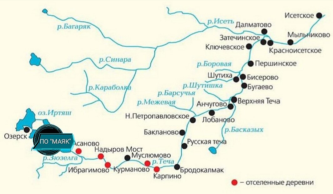 Реки челябинской области карта миасс подробная