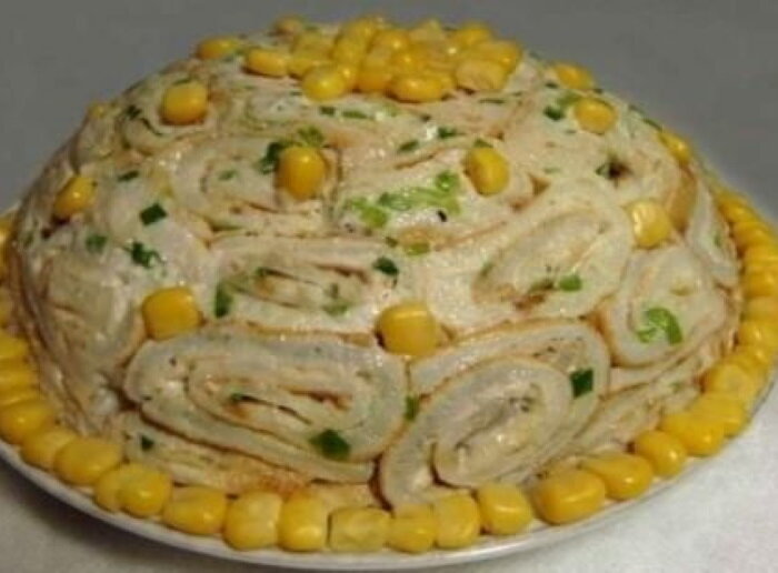 Салат"Кружевница" 